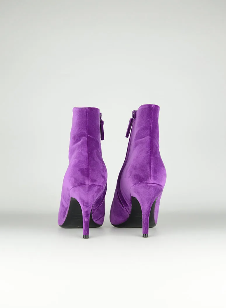 Balenciaga Stivaletti in velluto viola - N. 39