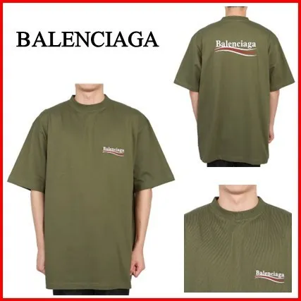 BALENCIAGA  |Street Style Cotton Short Sleeves Luxury