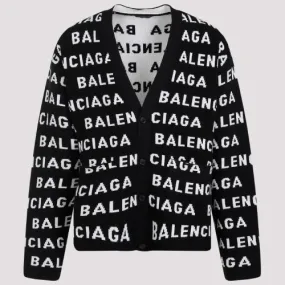 Balenciaga Wool Logo Cardigans