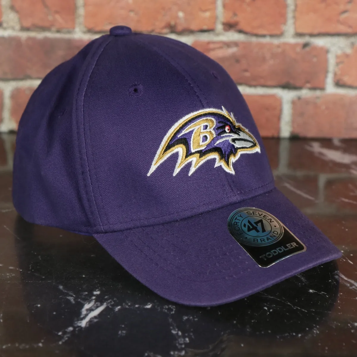 Baltimore Ravens youth baseball cap, adjustable, purple.