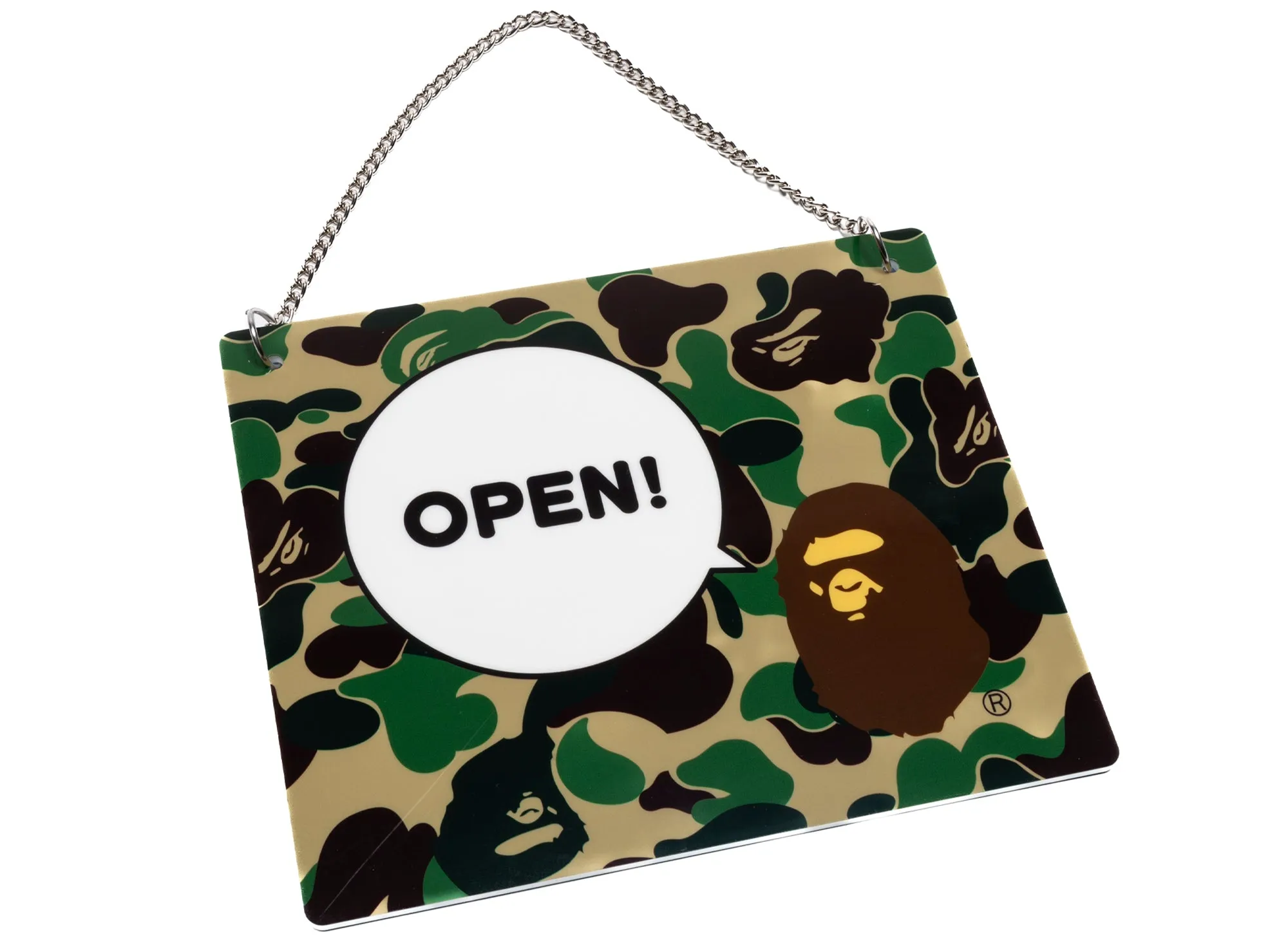 Bape ABC Camo Open/Closed Signboard