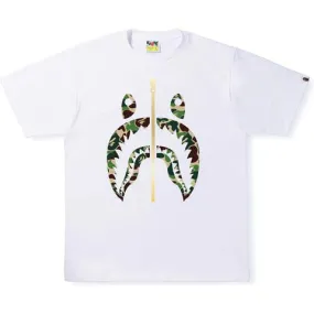 BAPE ABC Camo Shark Shirt in White and Green - Shop Now