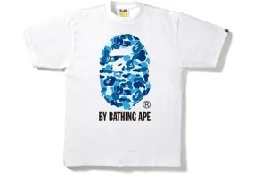 BAPE ABC Camo T-Shirt in White/Blue