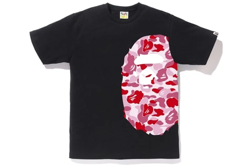 BAPE ABC Side Big Ape T-Shirt Black/Pink