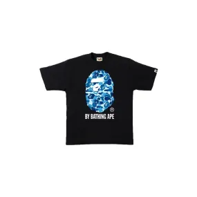 Bape Big Ape Head Camo T-Shirt Black / Blue