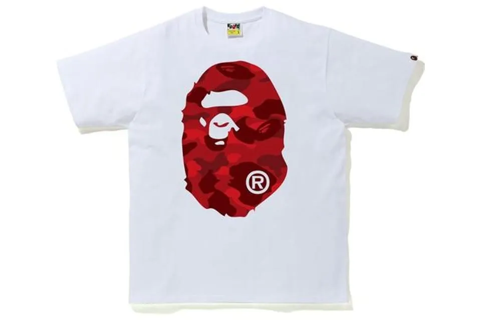 BAPE Big Head T-Shirt - White/Red