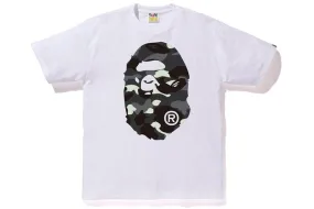 Bape City Camo Big Ape Head Tee - White/Black