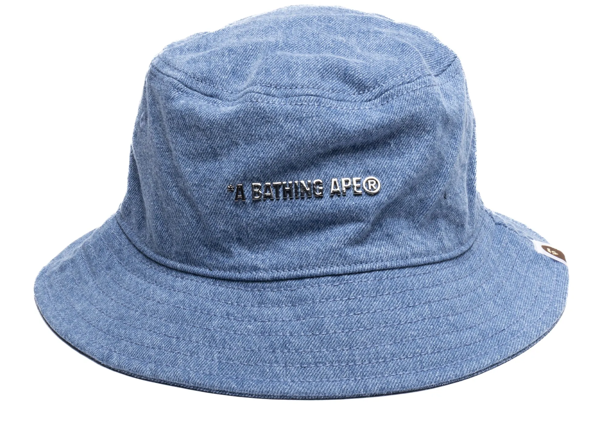 Bape Denim Bucket Hat - Blue