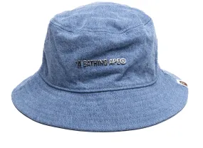 Bape Denim Bucket Hat - Blue