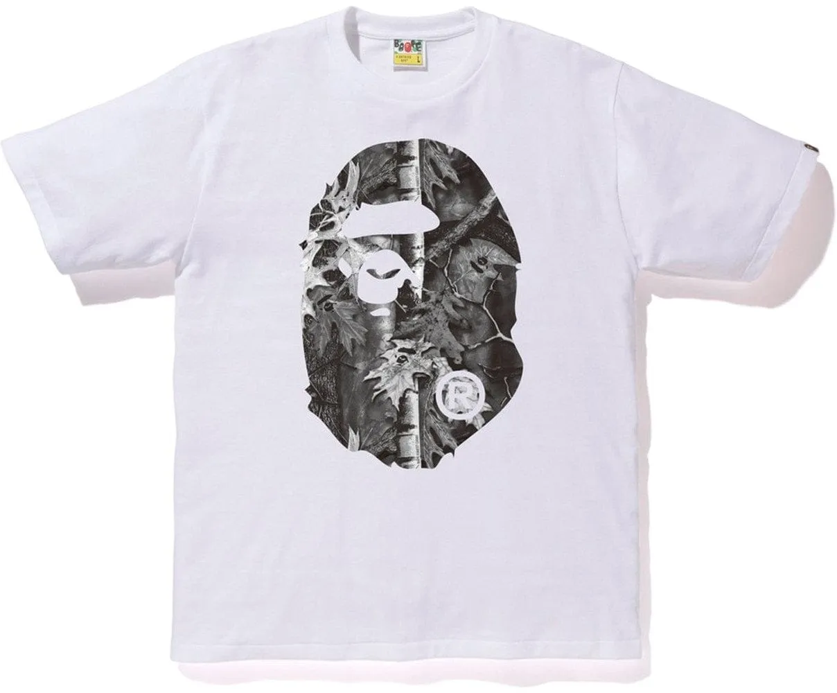 BAPE Forest Camo Big Ape Head T-Shirt - White/Black