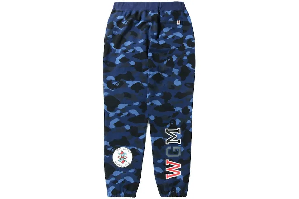 Bape Navy Camo Shark Sweatpants