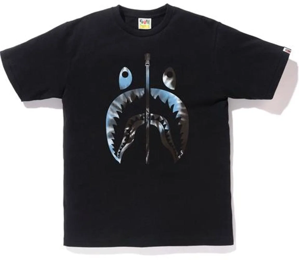 BAPE Shark Tee Tie Dye Black/Blue