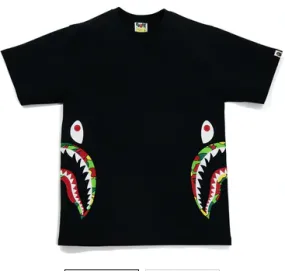 BAPE Sta Camo Side Shark Tee Black/Multi