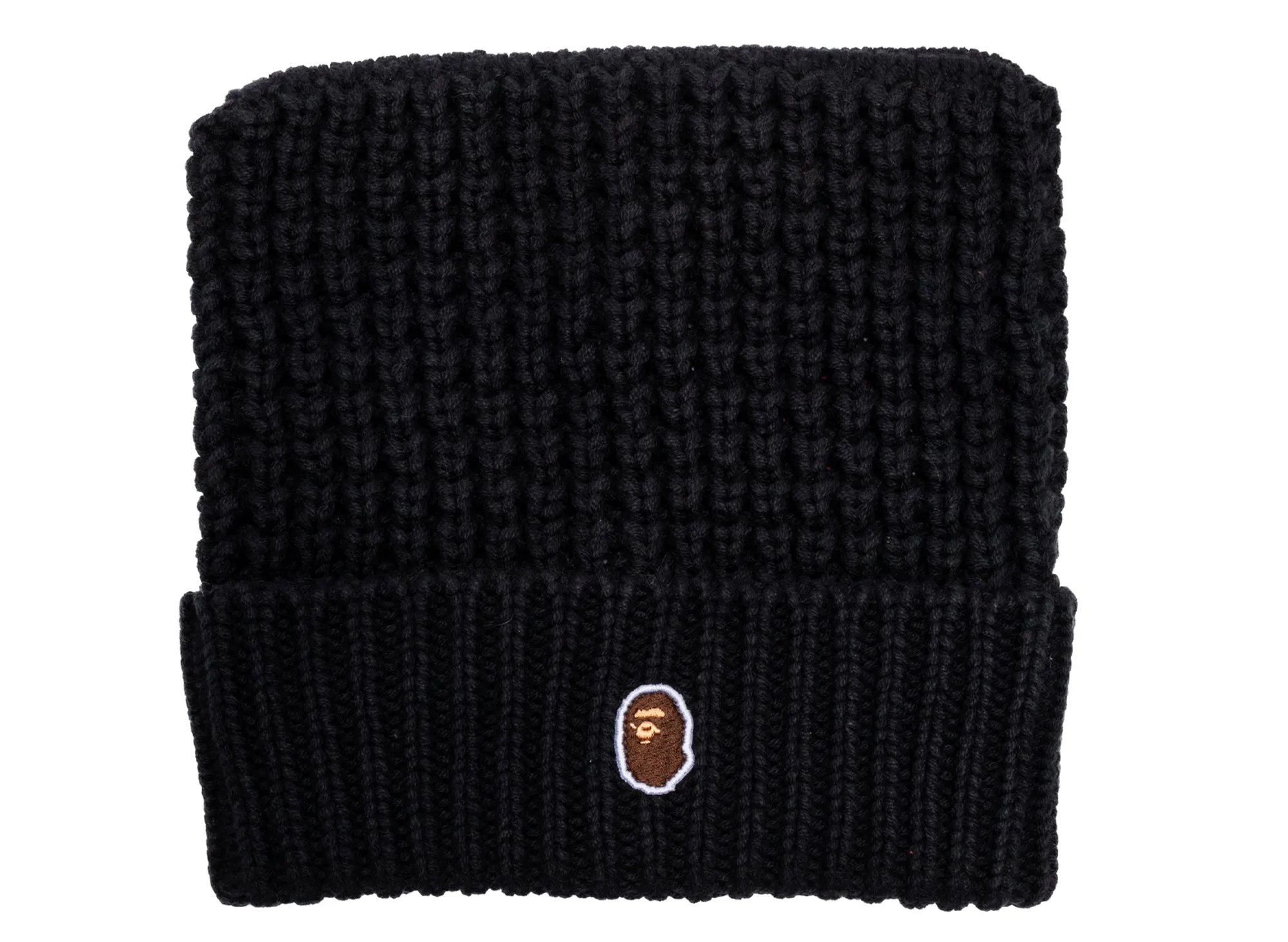 Bathing Ape Black Cat Ear Knit Cap xld