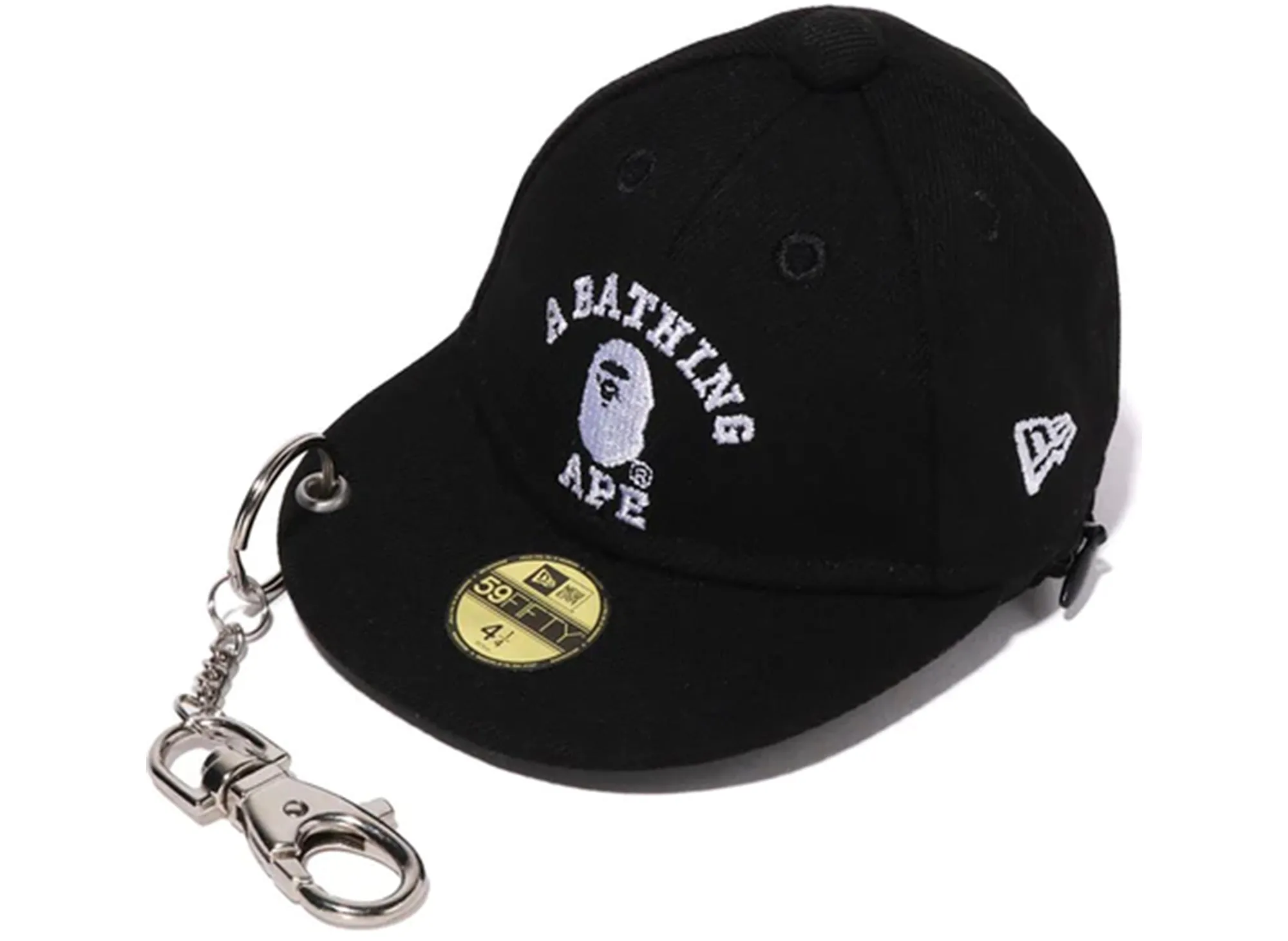 Bathing Ape College New Era Cap Keychain Eco Bag Black xld