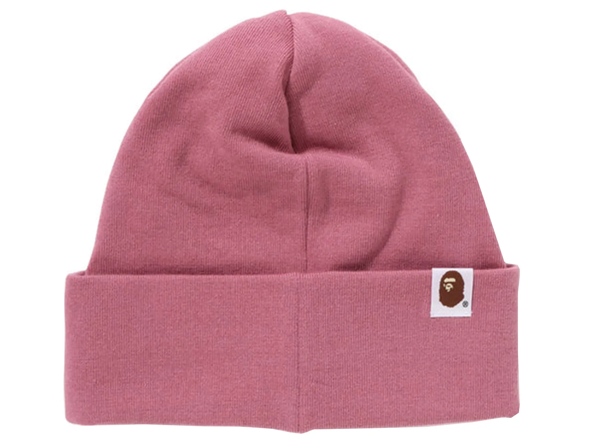 Bathing Ape Pink Silicon Ape Head Knit Cap xld