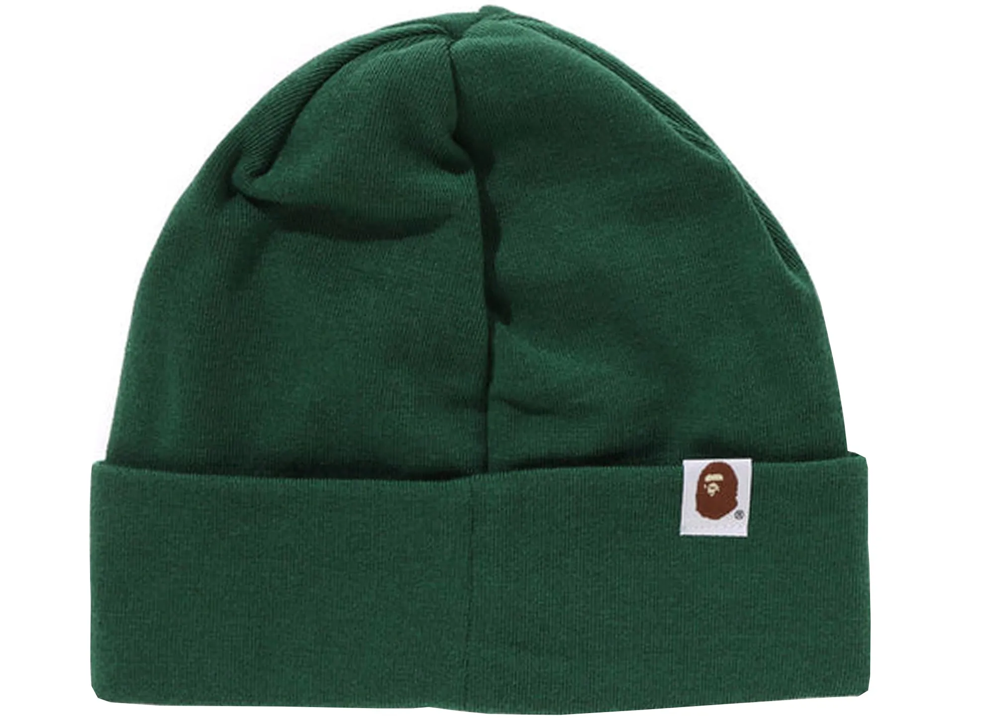 Bathing Ape Silicon Ape Head Knit Cap - Green xld