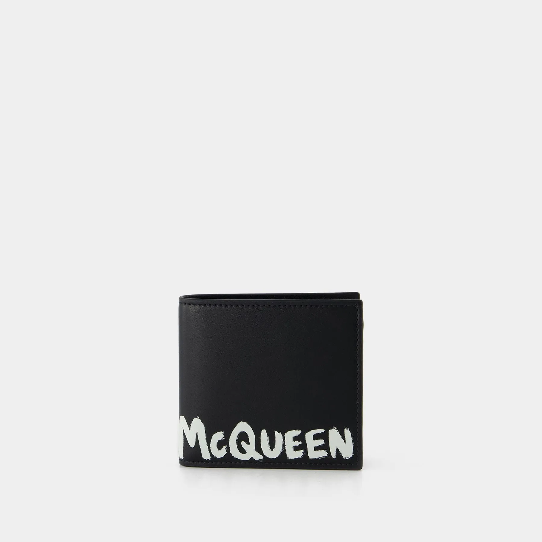 Billfold 8Cc Wallet - Alexander Mcqueen -  Black/White - Leather