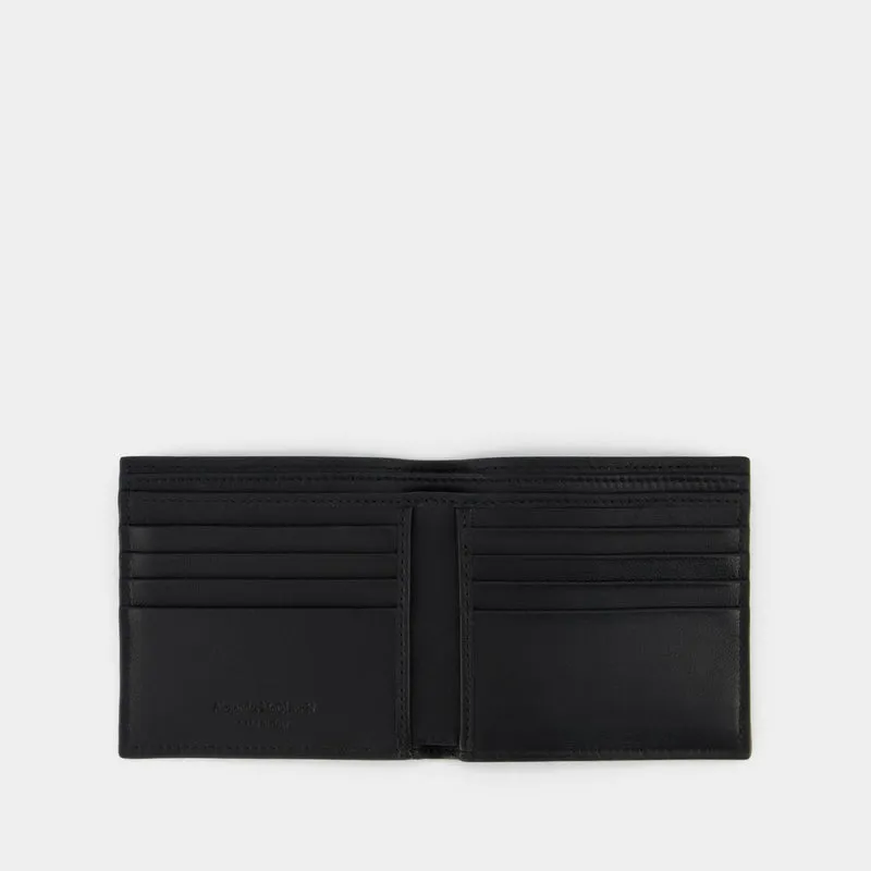 Billfold 8Cc Wallet - Alexander Mcqueen -  Black/White - Leather