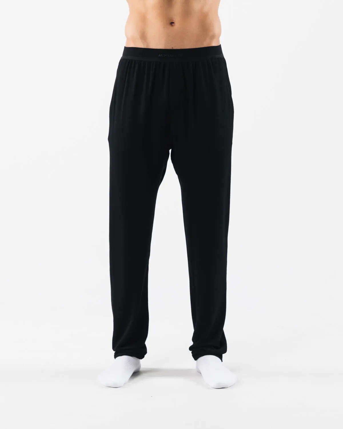 black lounge pants