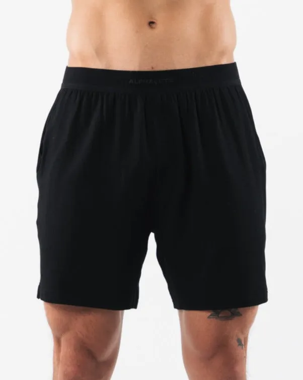 Black lounge shorts