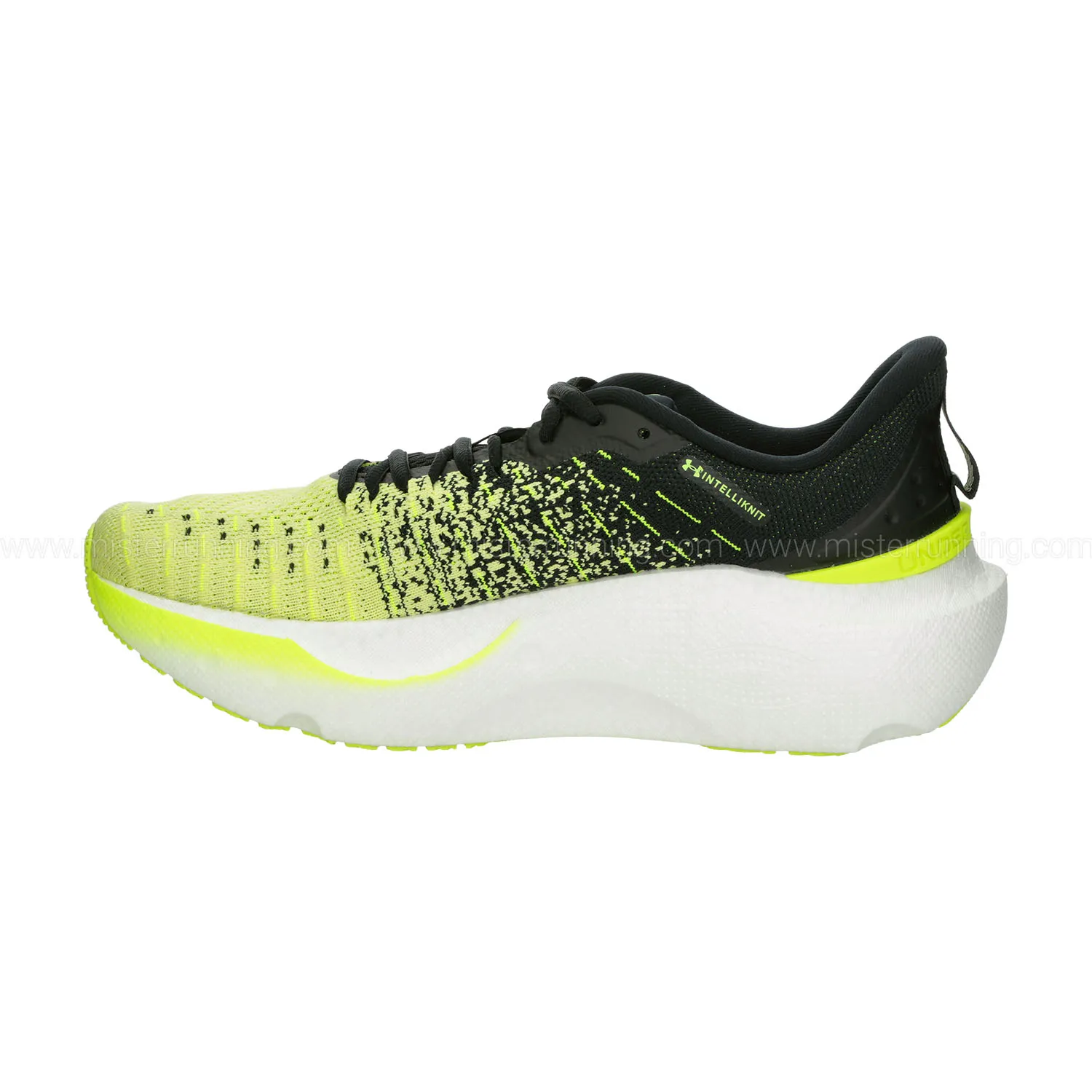 Black yellow Under Armour Infinite Elite shoes