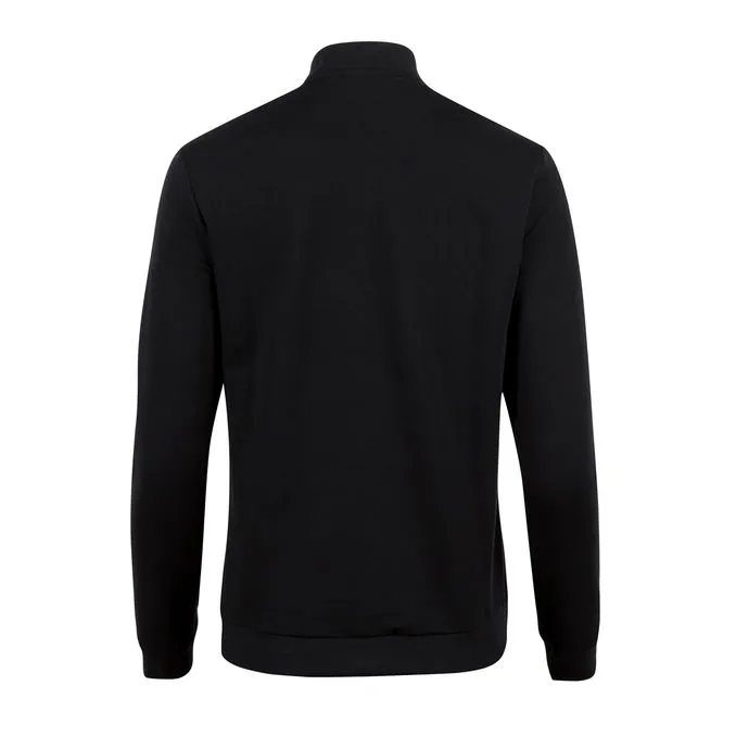 Black Zip Sweatshirt with Contrast Inserts - Women's