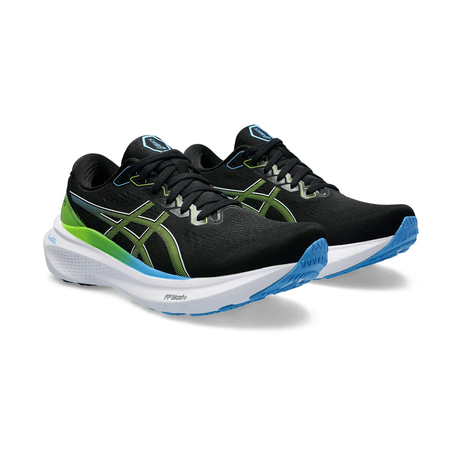 Black/Electric Lime Asics Gel Kayano 30