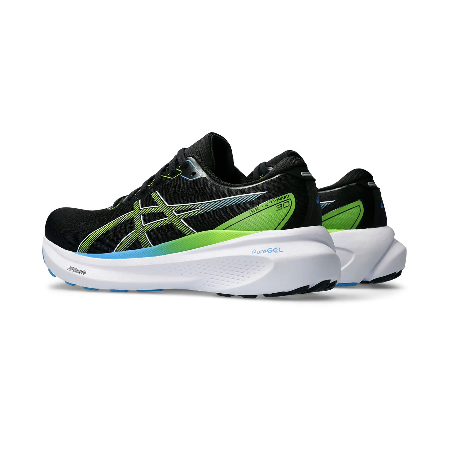 Black/Electric Lime Asics Gel Kayano 30