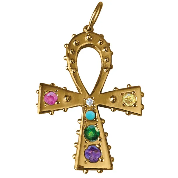 BOHEME RAINBOW ANKH CHARM