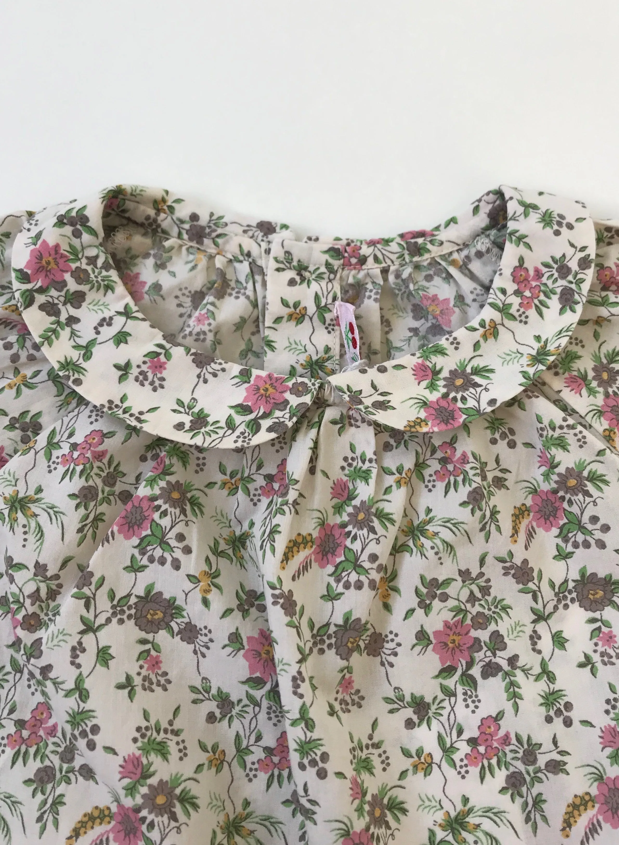 Bonpoint Liberty Print Floral Blouse With Peter Pan Collar 18 Months - Shop Now!