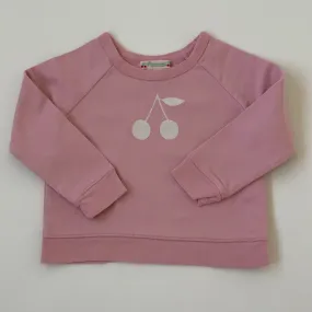 Bonpoint Pink Cherry Sweatshirt 18 Months