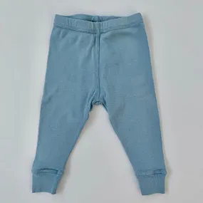 Bonton Blue Cotton Leggings: Size 6 Months