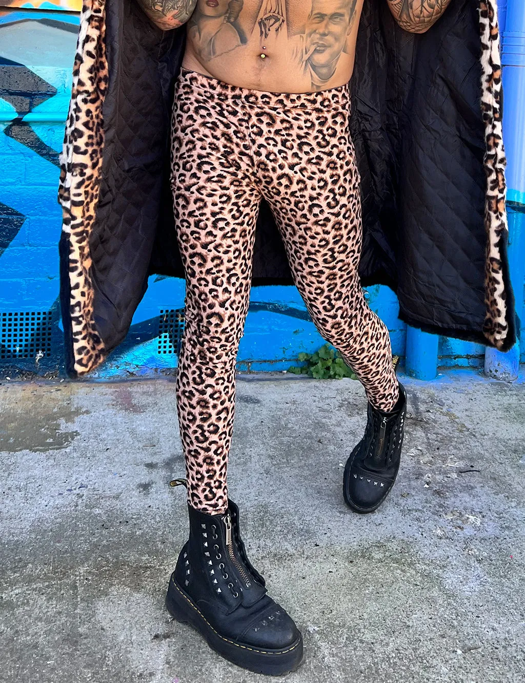 Brown Leopard Doof Meggings.