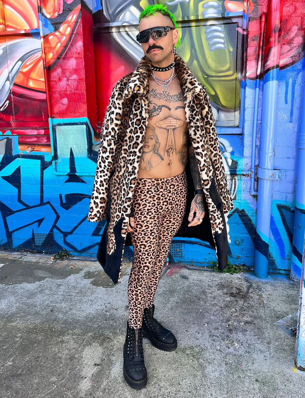 Brown Leopard Doof Meggings.