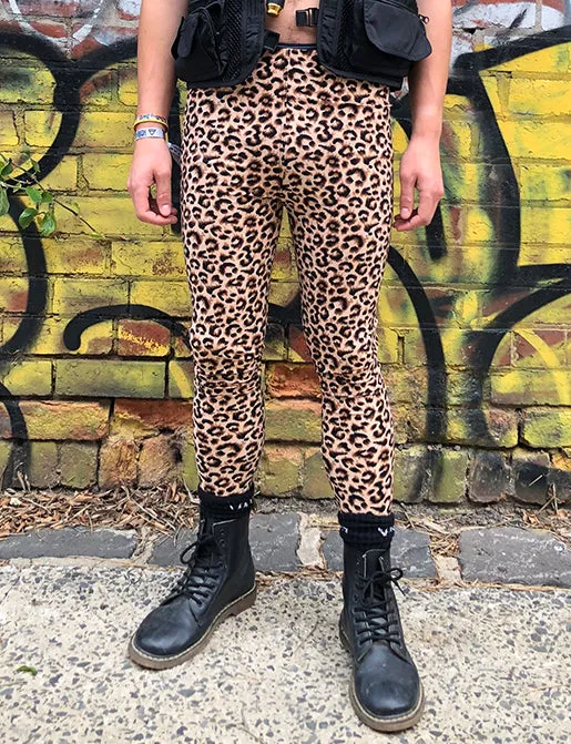 Brown Leopard Doof Meggings.