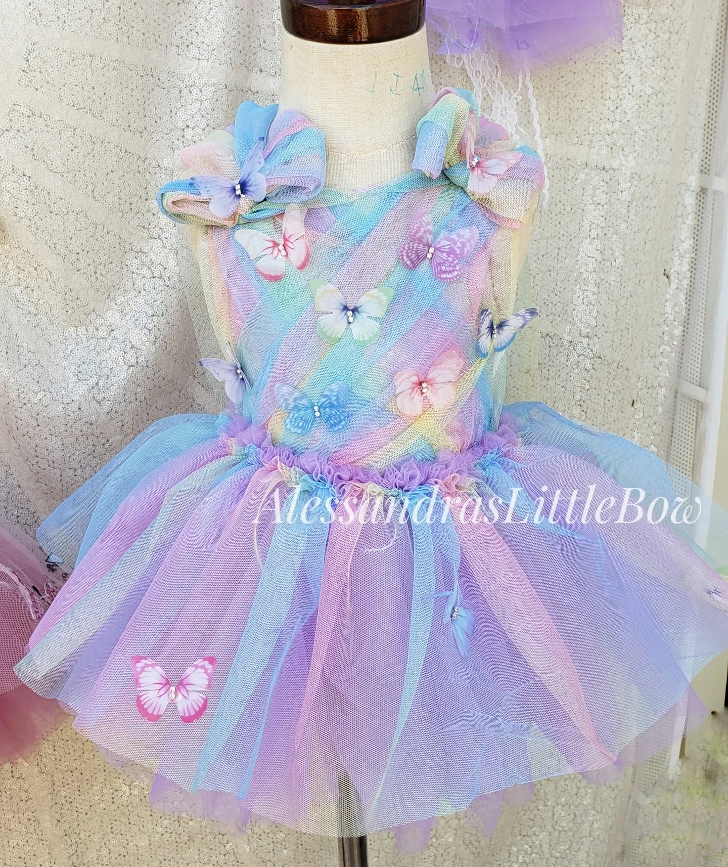 Butterfly Romper with Prism Whimsical Design