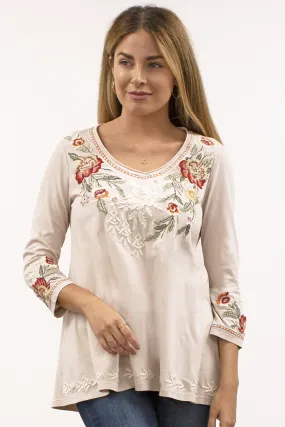 Caite Nicole tunic, embroidered swing