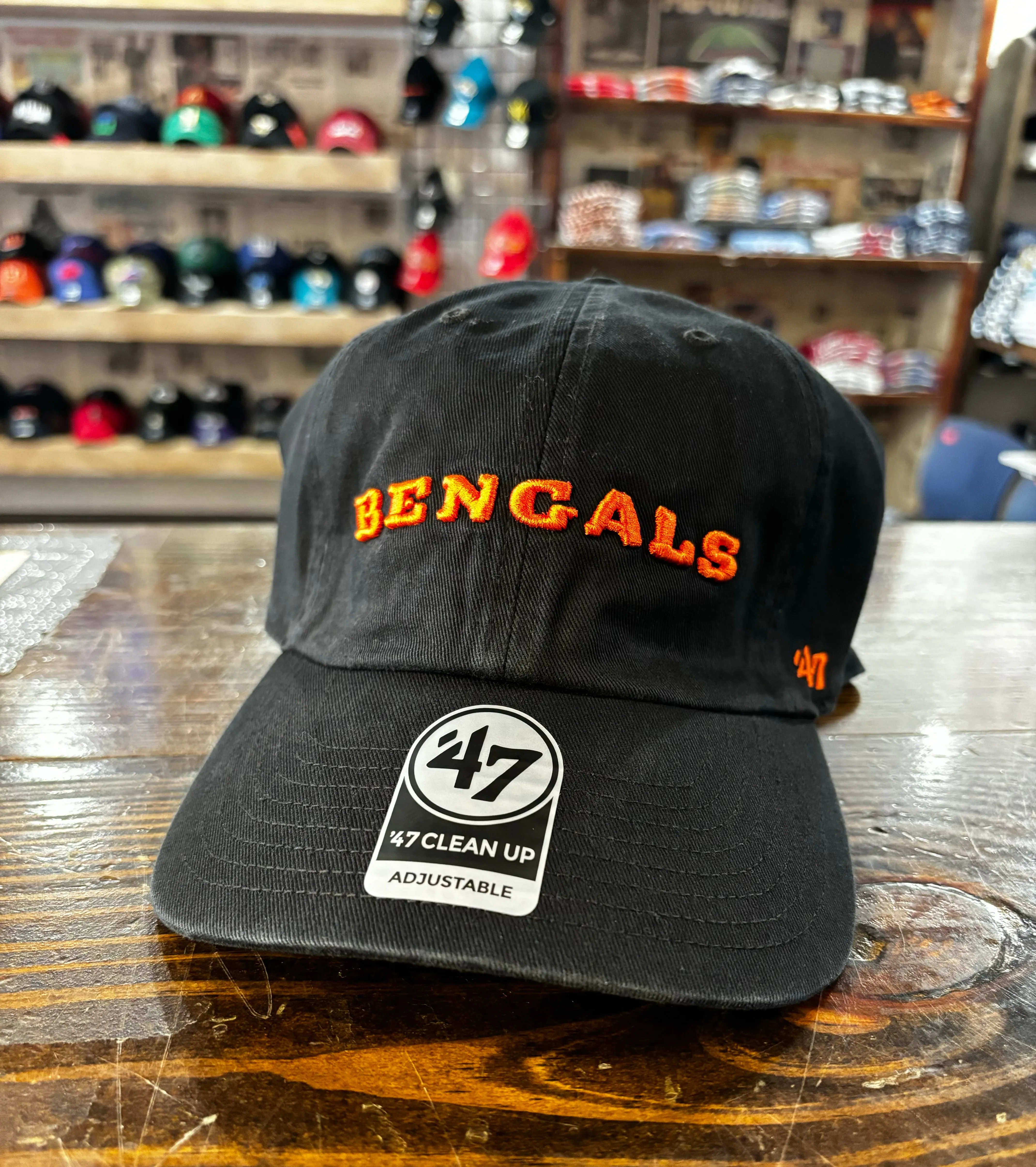 Cincinnati Bengals Bold Print Clean Up Hat - 47 Brand