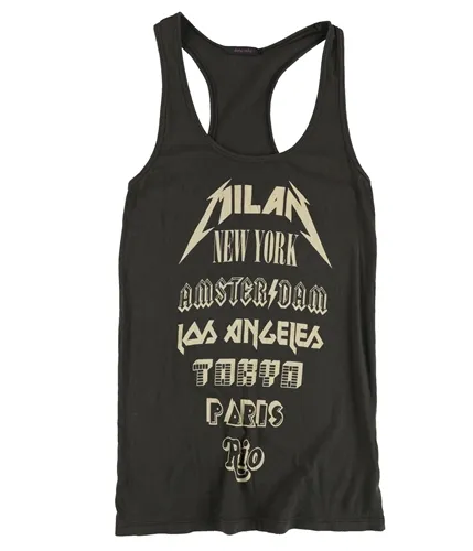 Dirty Violet Womens Milan New York Racerback Tank Top