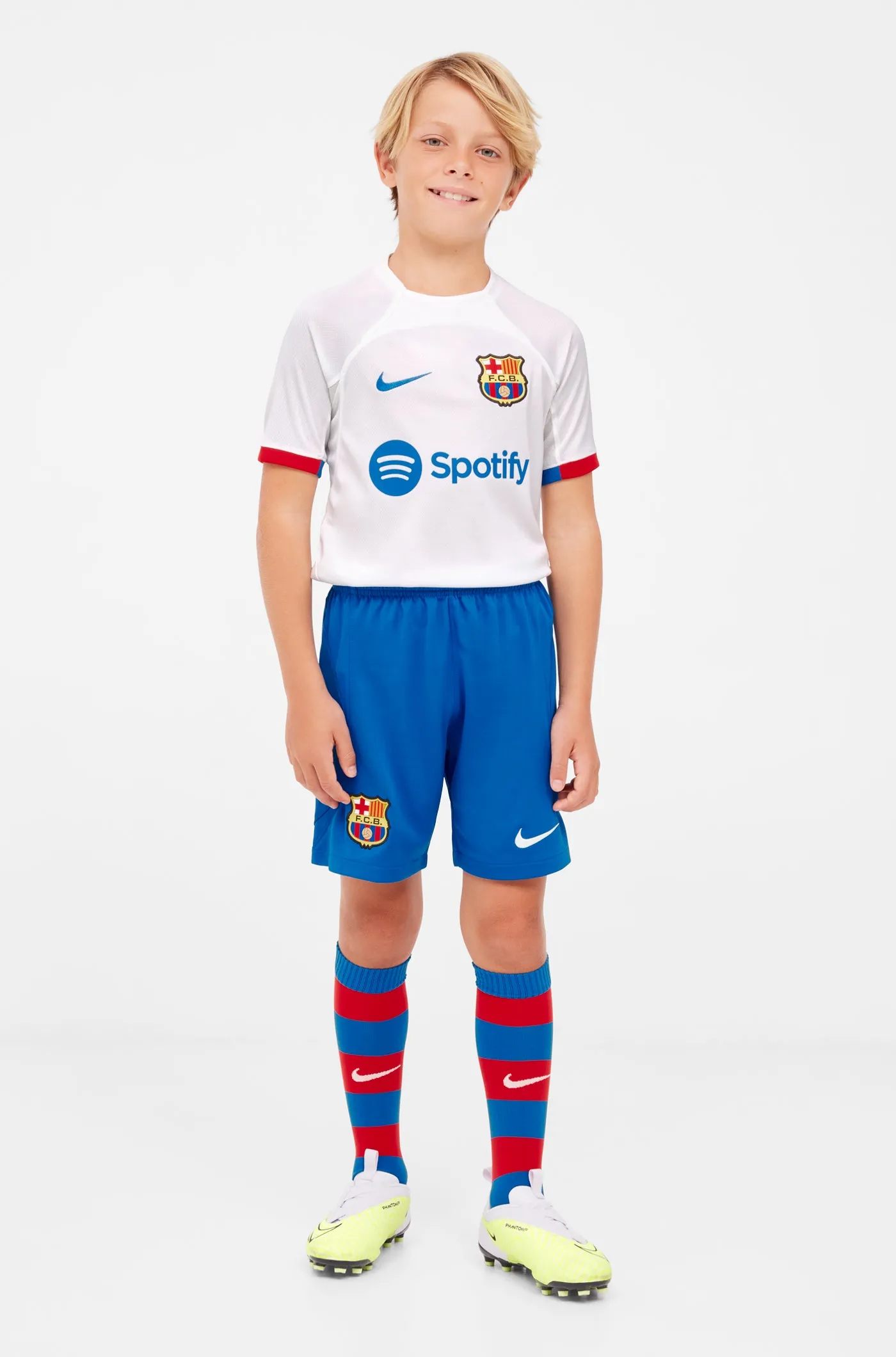 FC Barcelona junior away shorts 23/24