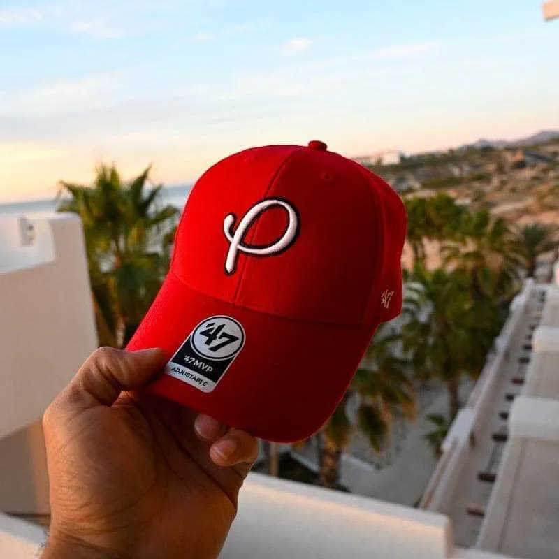 Gold Presidents P X '47 Brand MVP Hat Red