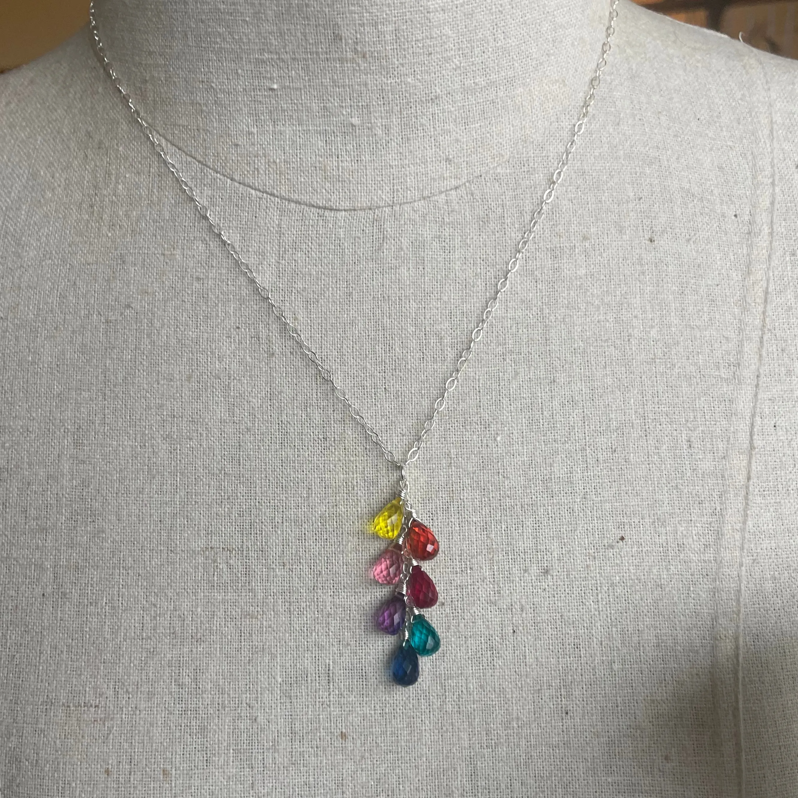 Goody Goody Gumdrops 7 Stone Rainbow Necklace - Best Deals