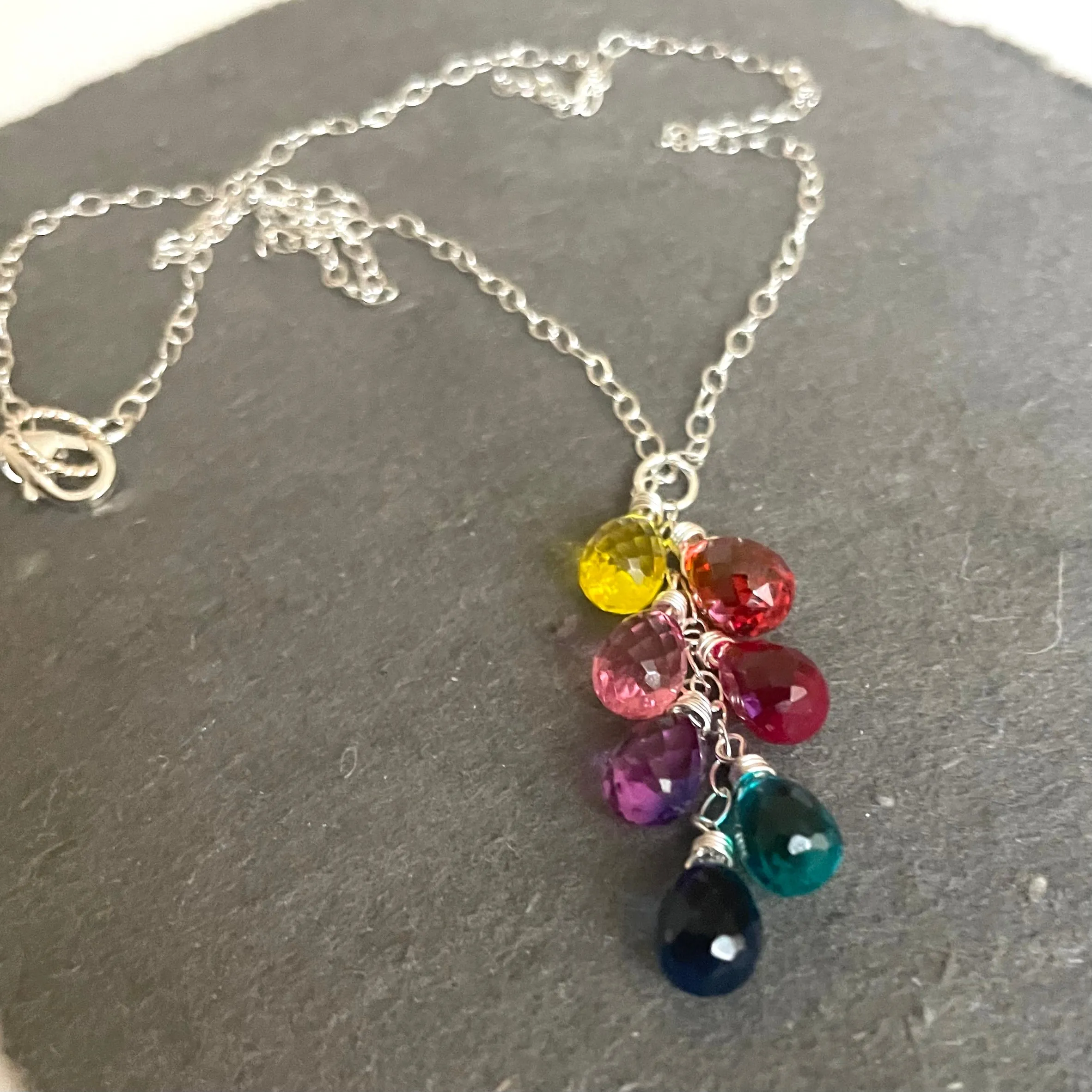 Goody Goody Gumdrops 7 Stone Rainbow Necklace - Best Deals