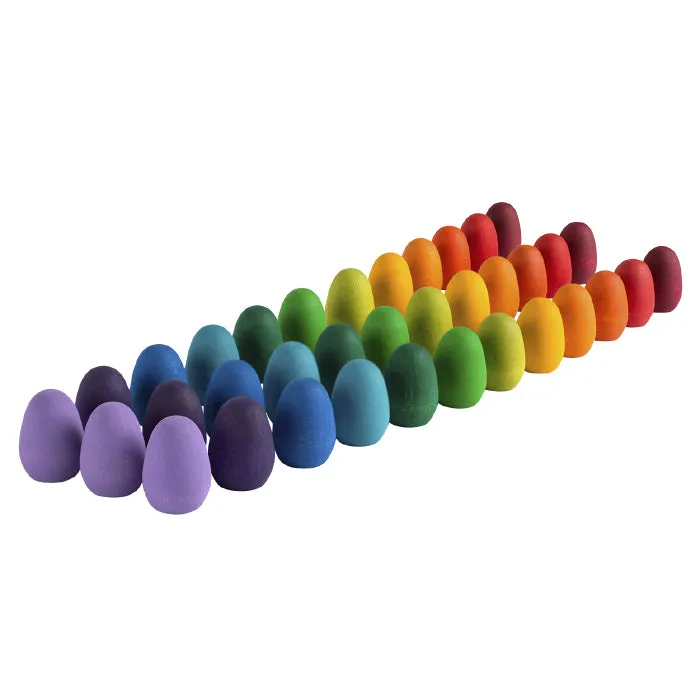 Grapat Wooden Mandala Eggs Rainbow