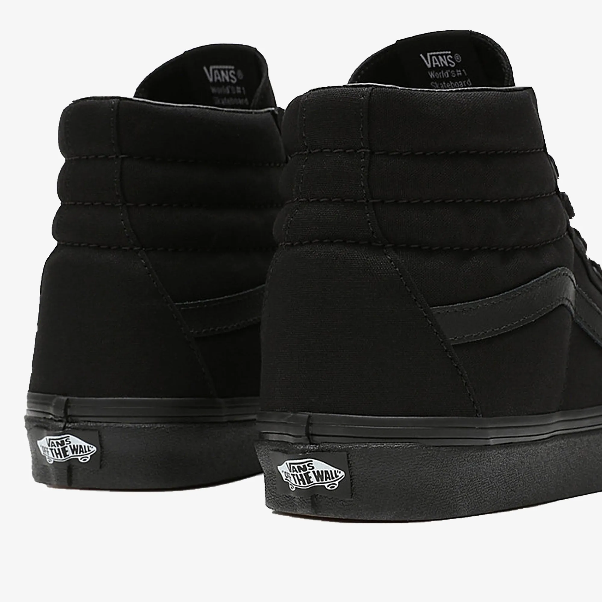 High-top skate shoes - black