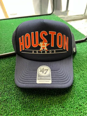 Houston Astros Backhaul Trucker Hat - 47 Brand