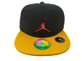 Jordan Boy’s Retro 13 Faux Leather Snapback Cap 8/20 Black/Gold