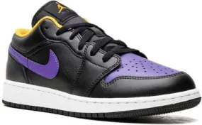 Jordan Kids Air Jordan 1 Low Lakers sneakers Black