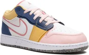 Jordan Kids Air Jordan 1 Low SE Multicolor Canvas sneakers White